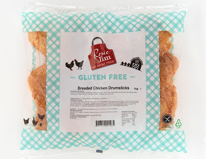 Rosie & Jim Chicken Drumsticks - Plain: Gluten Free