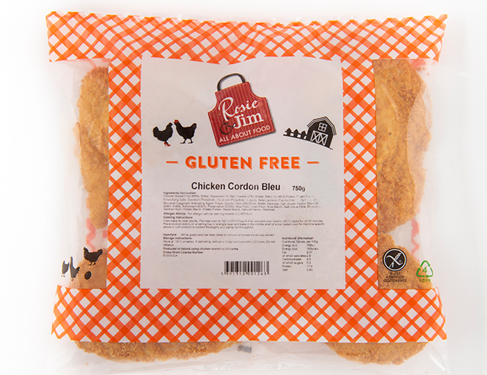 Rosie & Jim Chicken Cordon Bleu Gluten Free