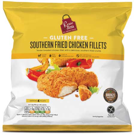 Rosie & Jim Gluten Free Southern Fried Chicken Fillet - Frozen Bag