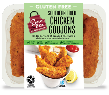 Rosie & Jim Southern Fried Chicken Goujons - Chilled Tray